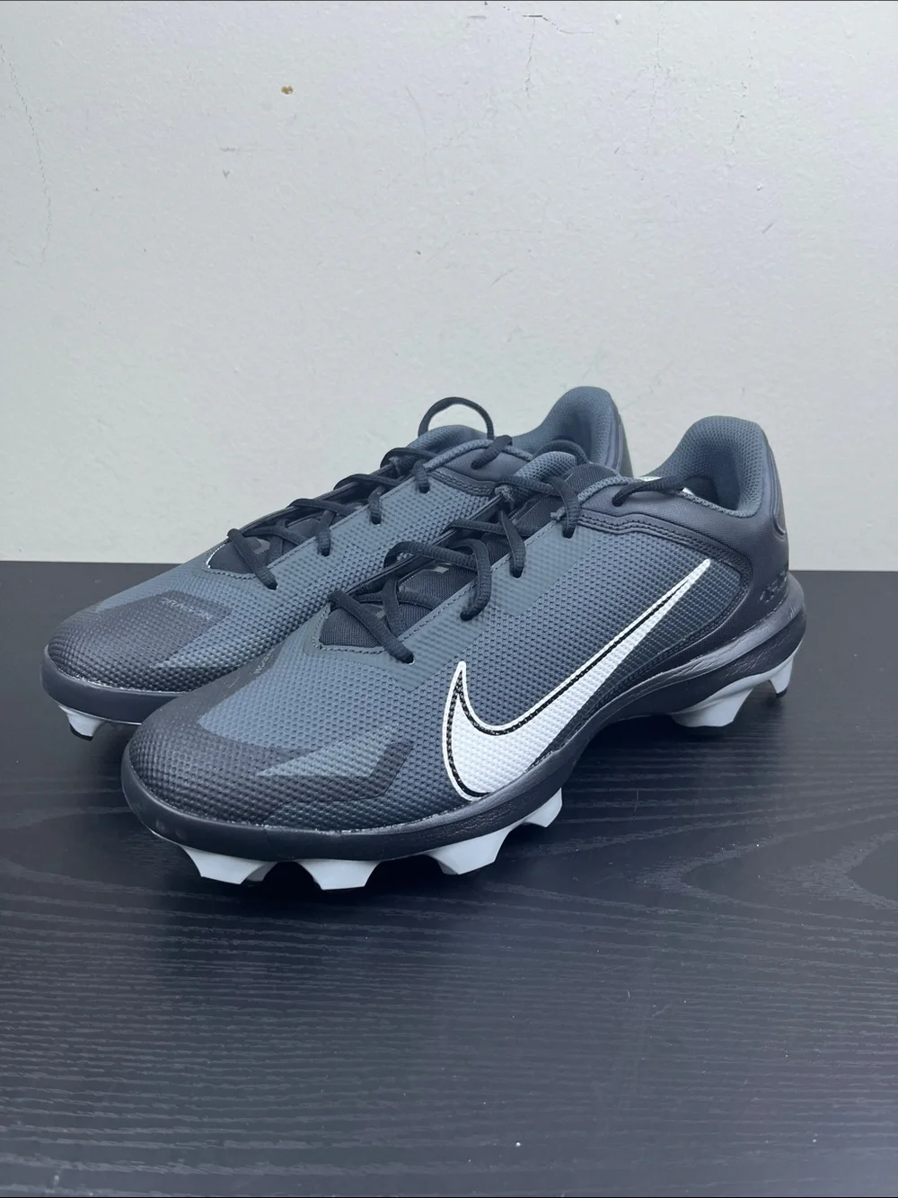 Nike Force Trout 8 Pro MCS Men's Size 12 Gray White Baseball Cleats NIB